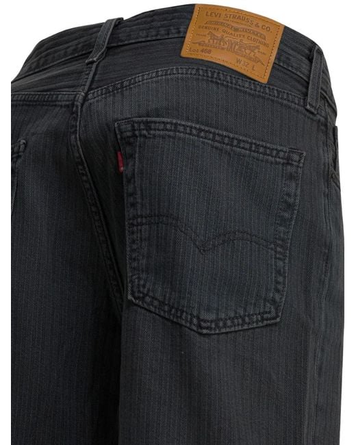 Levi's Black 468 Cotton Shorts for men