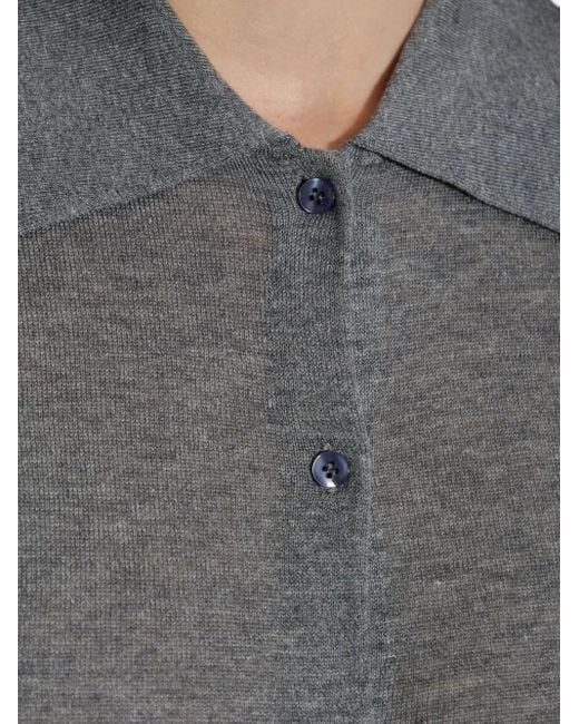By Malene Birger ショートスリーブ ポロシャツ Gray
