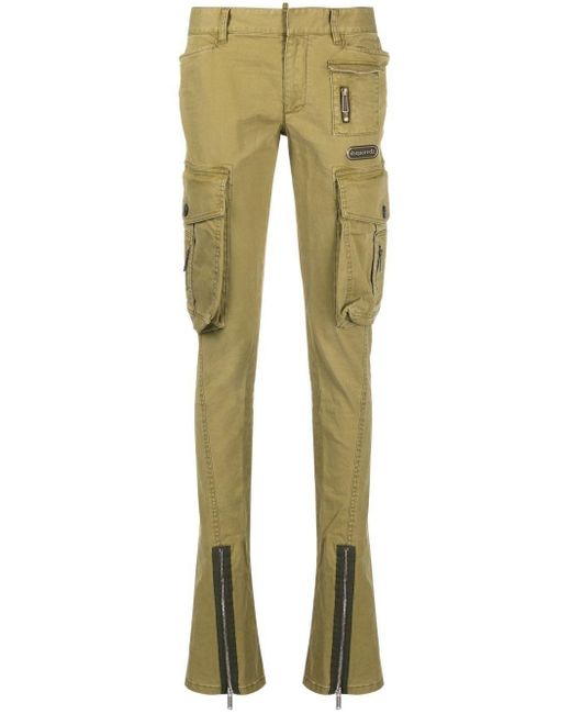 DSquared² Multi-pocket Skinny Jeans in het Natural