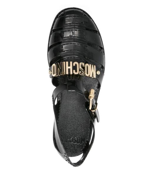Moschino バックル サンダル Black