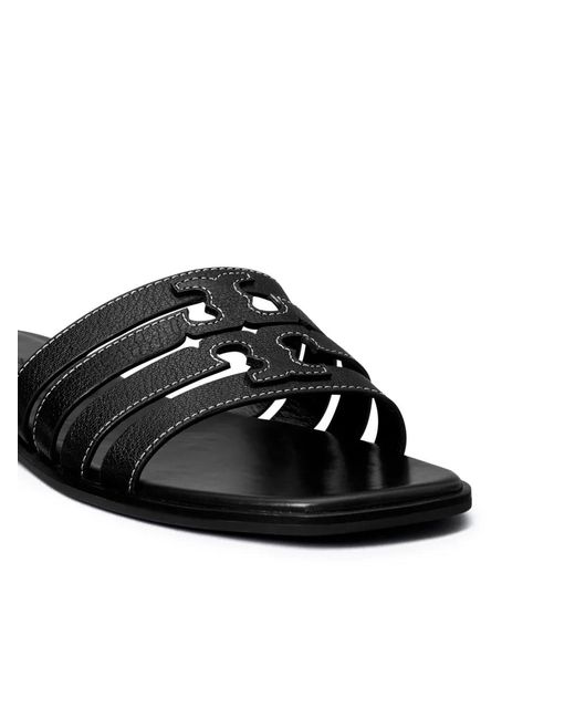 Tory Burch White Ines Leather Sandals