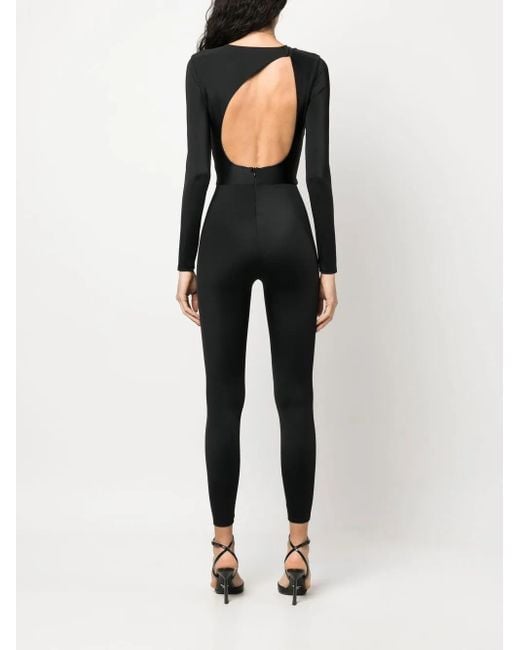 Noire Swimwear Black Cut-Out-Detailing Stretch Jumpsuit
