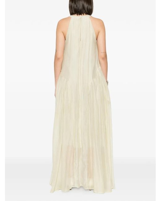 ELEH White Crinkled Maxi Dress