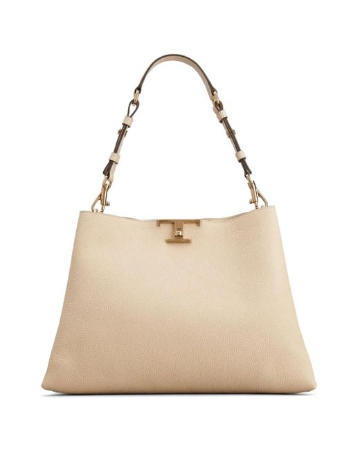 Borsa Tote T Timeless Media di Tod's in Natural