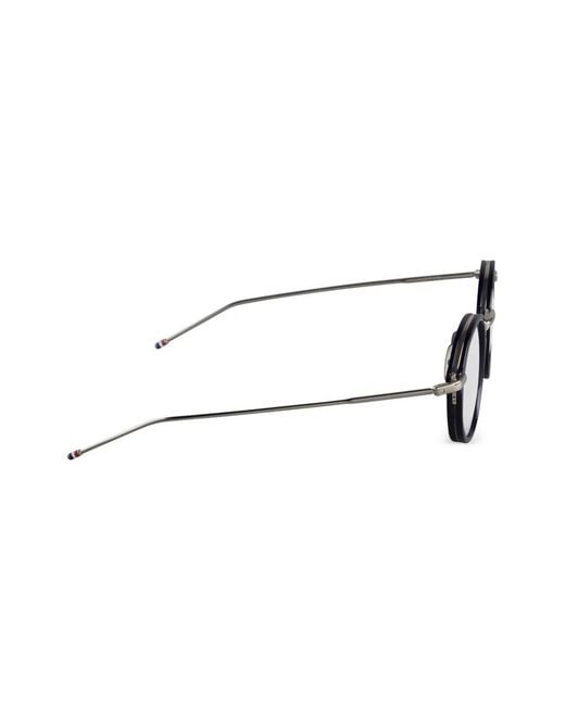 Thom Browne Multicolor Tortoiseshell Pantos-Frame Glasses