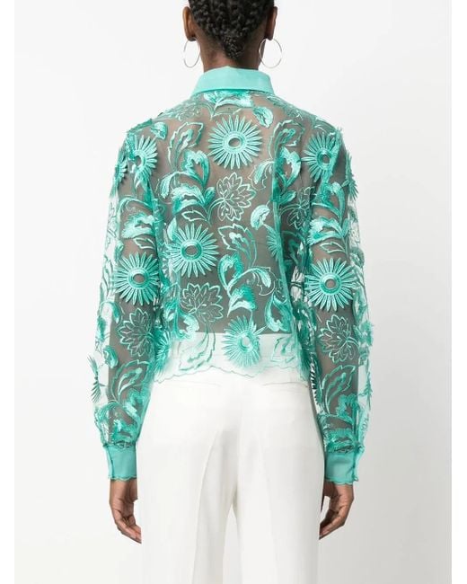 Alberta Ferretti Green Top