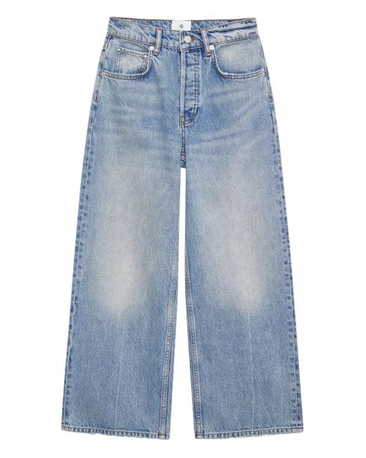 Anine Bing Blue Heath Faded Jeans