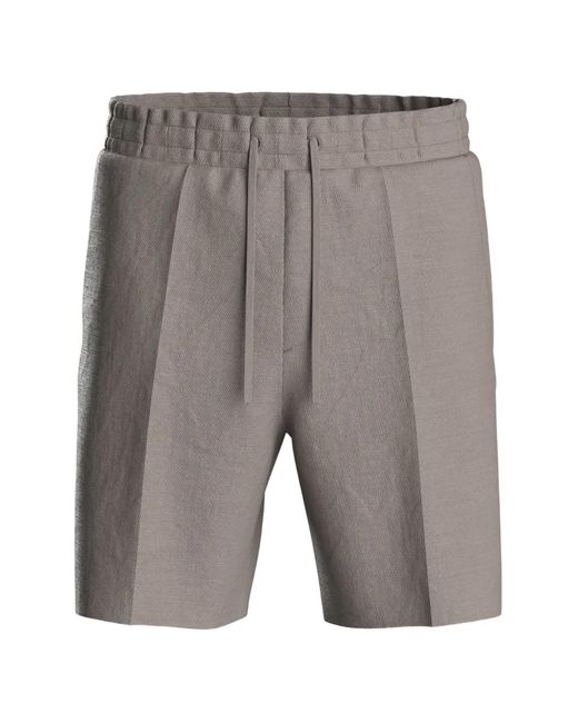 HUGO Gray Drawstring Shorts for men