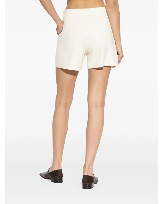 Jil Sander White Buttoned Tailored Shorts