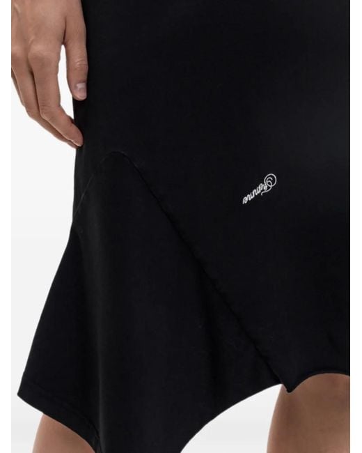Vetements Black Asymmetric Midi Skirt