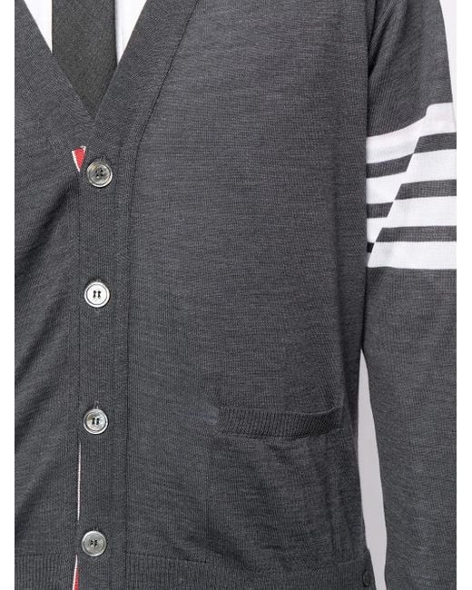 Thom Browne Vest Met V-Hals in het Gray voor heren