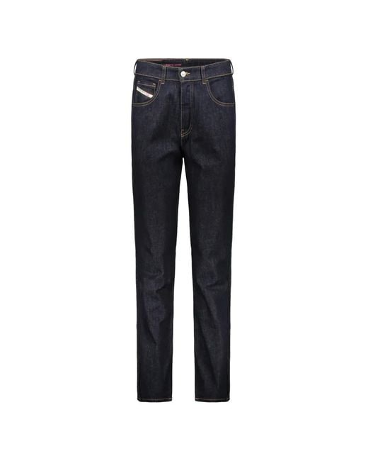 DIESEL Blue Five-Pocket Jeans