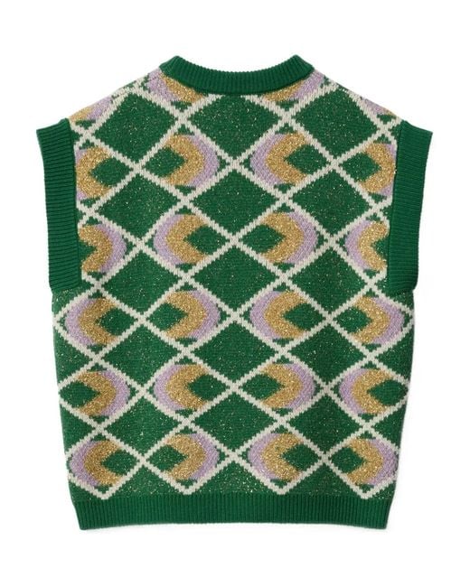 Haut Half Light À Losanges LaDoubleJ en coloris Green