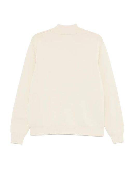 Carrera White Crew-Neck Sweater for men