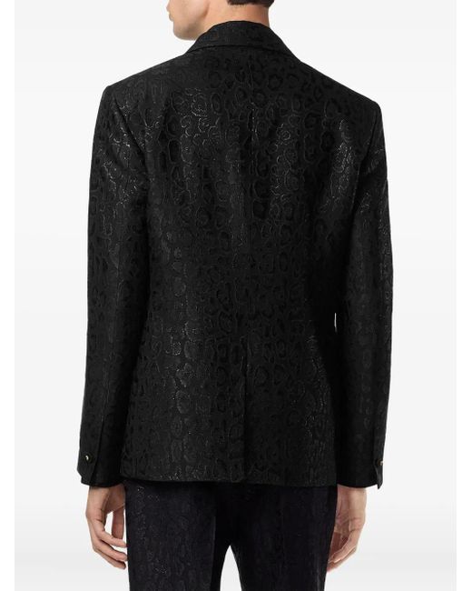 Versace Sakko mit Leoparden-Print in Black für Herren