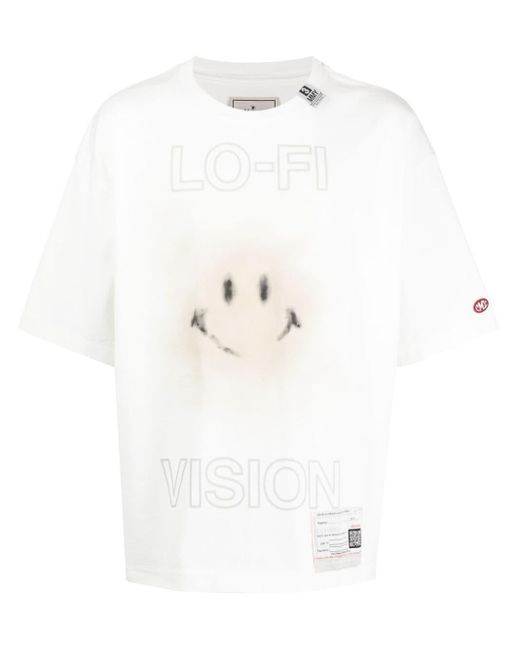T-shirt en coton à logo imprimé Maison Mihara Yasuhiro pour homme en coloris White