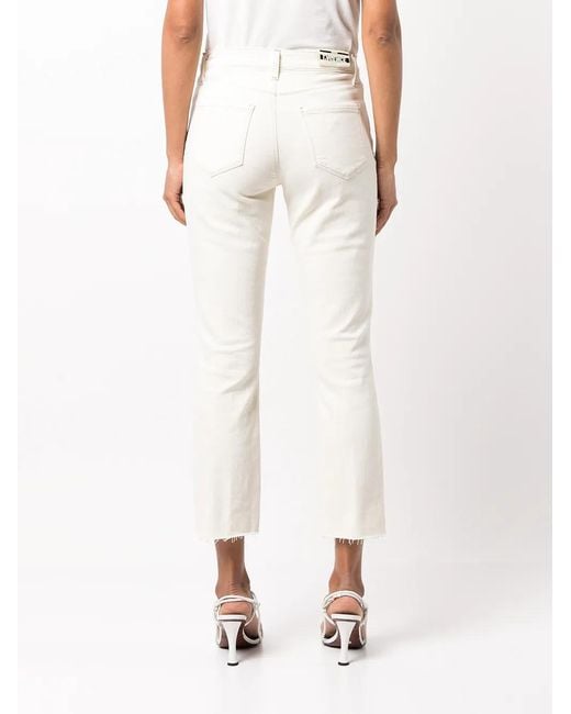 Vaqueros Slim Capri L'Agence de color White