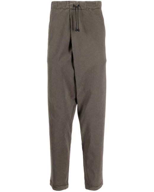 Transit Gray Drawstring Tapered Trousers for men