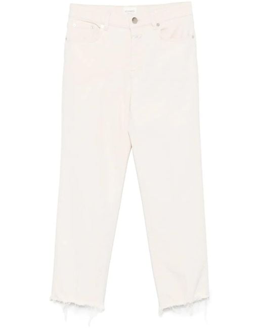 Closed カットオフエッジ ジーンズ White