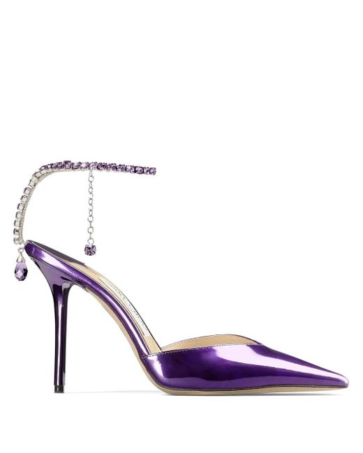 Jimmy Choo Purple Saeda 100