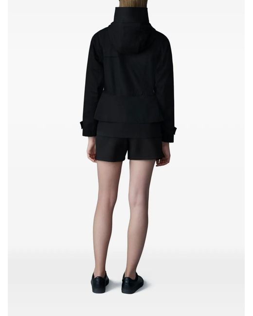 Mackage Black Kaori-Lvs Hooded Drawstring Jacket