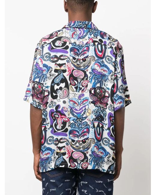 Martine Rose Blue Paisley-print Shirt - Men's - Viscose for men
