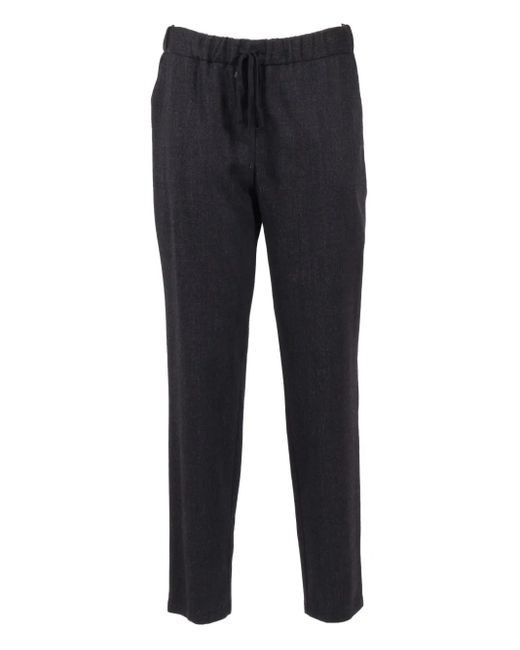 Lorena Antoniazzi Blue Drawstring Straight Trousers