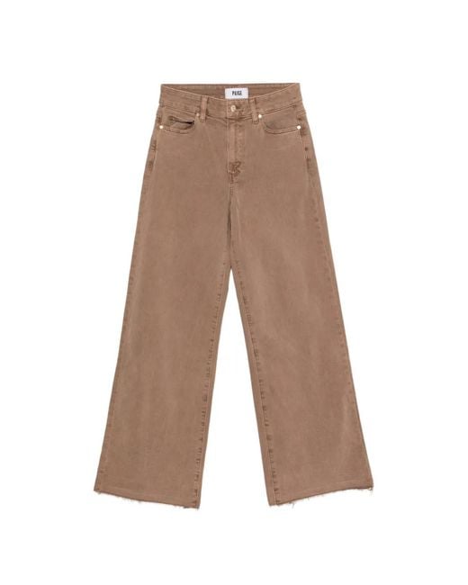 PAIGE White Anessa Raw-Hem Jeans