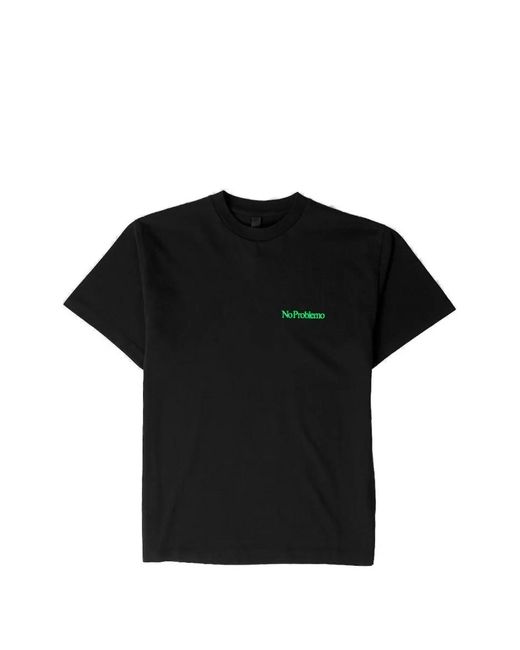 No Problemo Black Logo-Print T-Shirt
