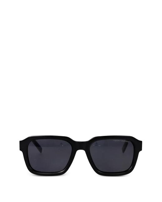 Tommy Hilfiger Black Rectangle Frame Sunglasses for men