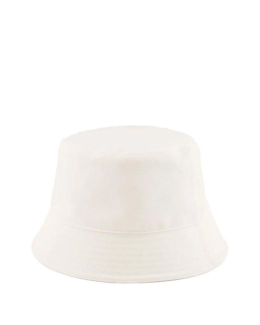 Gucci Logo-Patch Bucket Hat in White for Men | Lyst display picture 3
