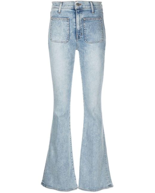 Veronica Beard Denim Florence Flared-leg Jeans in Blue | Lyst