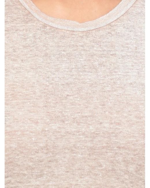 Avant Toi Pink Linen-Knit Sleeveless Vest