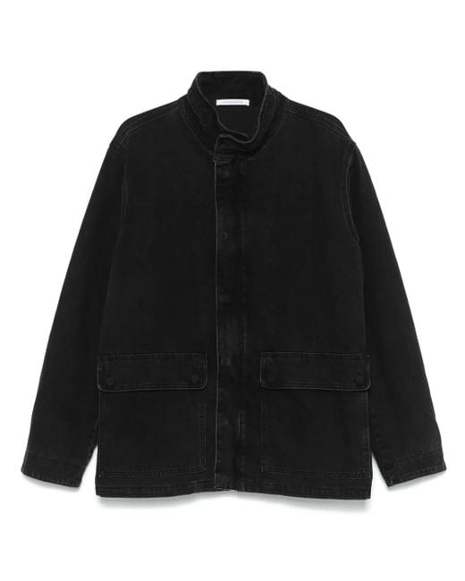 sunflower Black Washed Denim Fatigue Jacket for men
