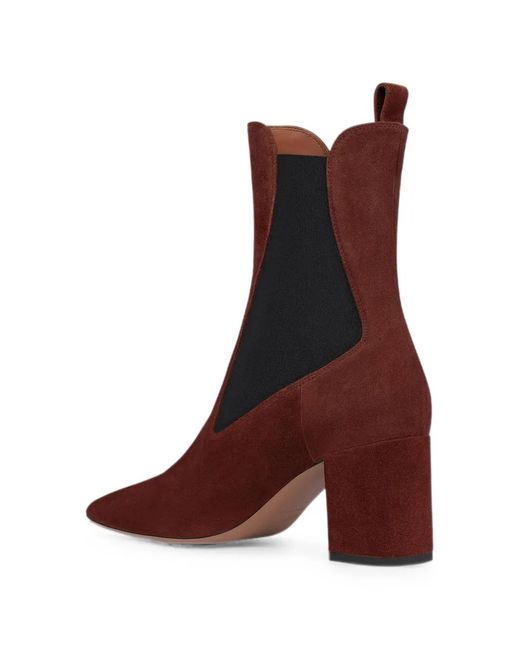 Paris Texas Red Anja 70 Suede Chelsea Boots