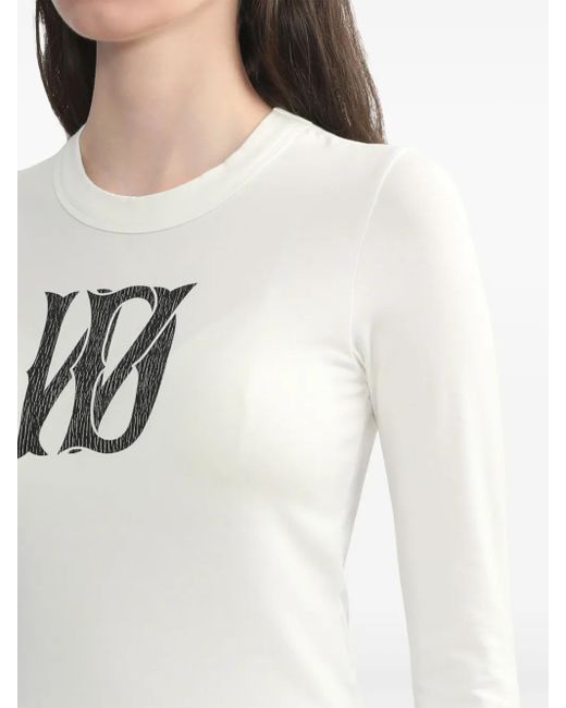 we11done White Printed T-Shirt