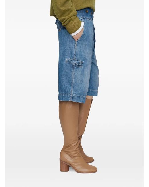 Maison Margiela Blue Denim Shorts