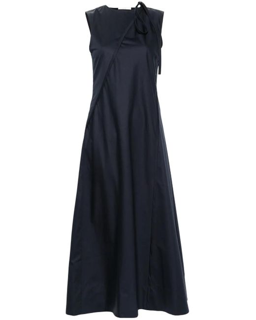 Co. Blue Tie-Fastening Maxi Dress
