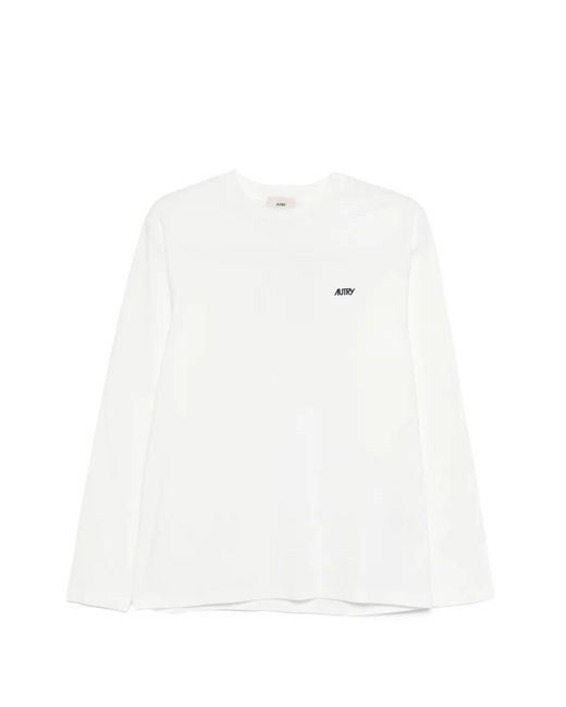 Autry White Long-Sleeve T-Shirt