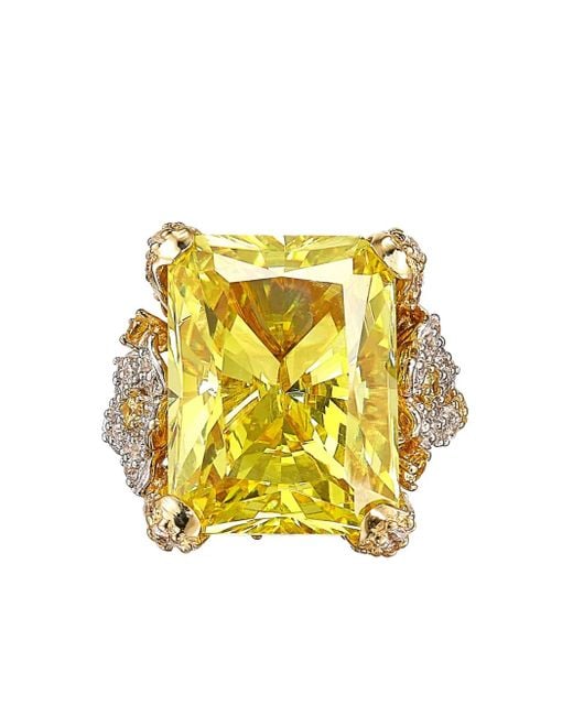 Anabela Chan Yellow 18Kt Vermeil Lemon Cinderella Gemstone Ring