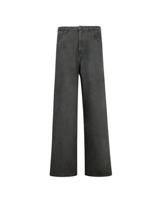 Pleasures Gray Spray Formula Baggy Jeans for men
