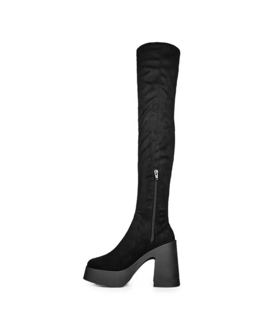 Altercore Black Daphne Platform Boots
