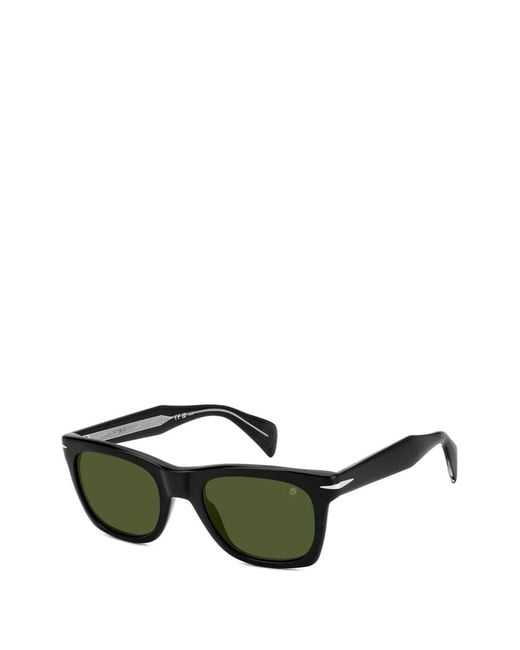 David Beckham Green Square-Frame Sunglasses