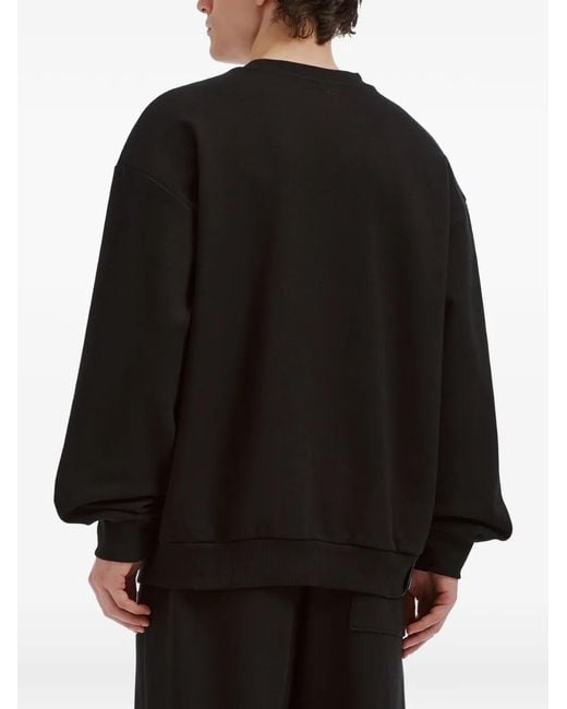 Izzue Black Heart-Patch Sweatshirt for men