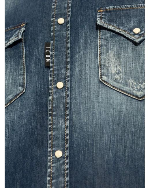DSquared² Denim Overhemd in het Blue voor heren