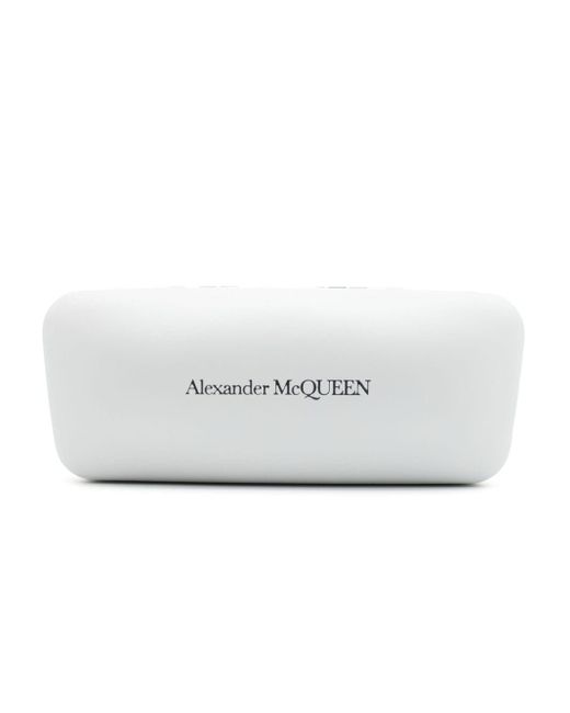 Alexander McQueen Zonnebril Met Oversized Montuur in het Gray