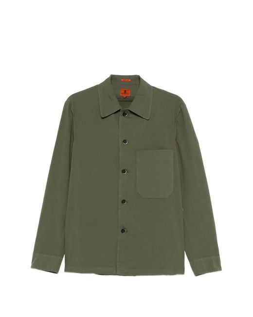 Barena Green Button Pocket Shirt for men