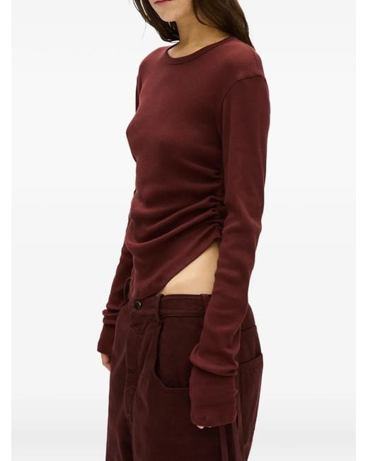 Ann Demeulemeester Red Dot Wrinkled T-Shirt