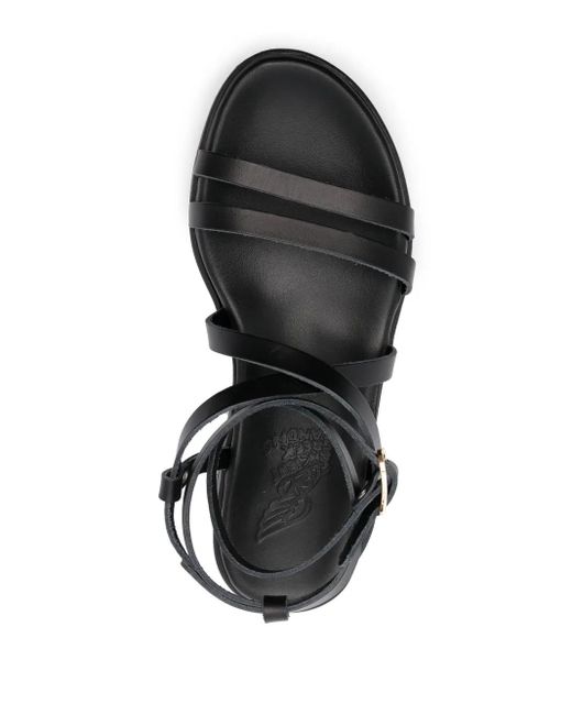Ancient Greek Sandals Black 40Mm Aristea Strappy Sandals
