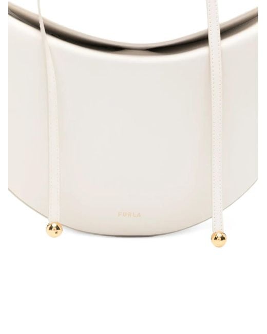 Furla White S Moonstone Adjustable-Strap Tote Bag